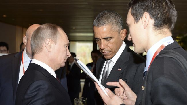 Obama dan Putin Bertemu, Ukraina-Suriah 'Berebut' Perhatian