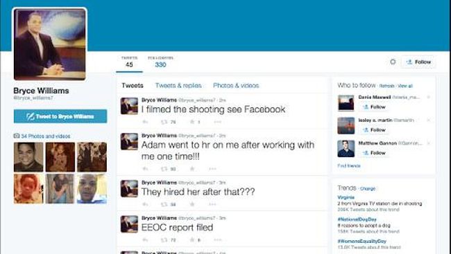 Penembak Wartawan Virginia Unggah Video Penembakan ke Twitter