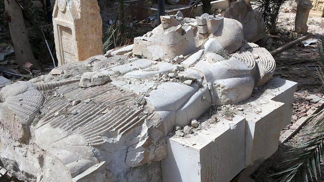 Jejak-Jejak Kehancuran yang Ditinggalkan ISIS di Palmyra