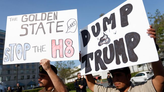 Kampanye di California, Donald Trump Kembali Didemo