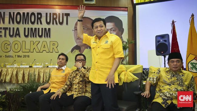 Setya Novanto Terpilih Jadi Ketua Umum Partai Golkar