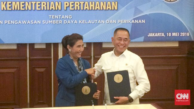 Susi dan Ryamizard Teken Kerja Sama Berantas Pencurian Ikan