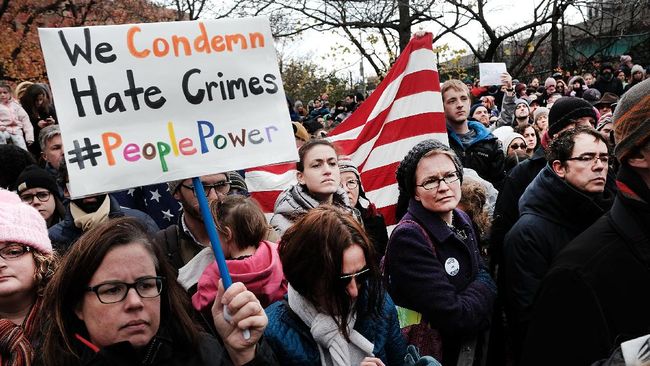 Lambang Nazi Bermunculan di AS Pasca Kemenangan Trump