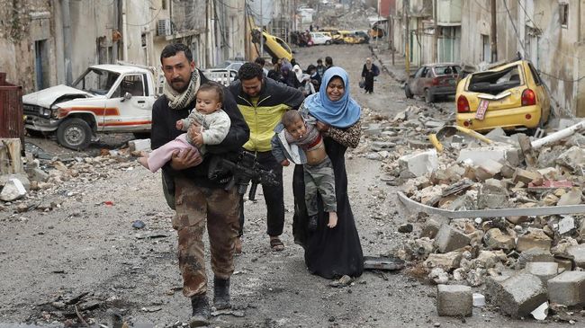 Pertempuran Lawan ISIS, 150 Ribu Warga Lari dari Mosul Barat