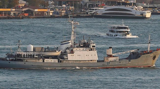 Kapal Intelijen Rusia Karam di Turki, 78 Orang Dievakuasi