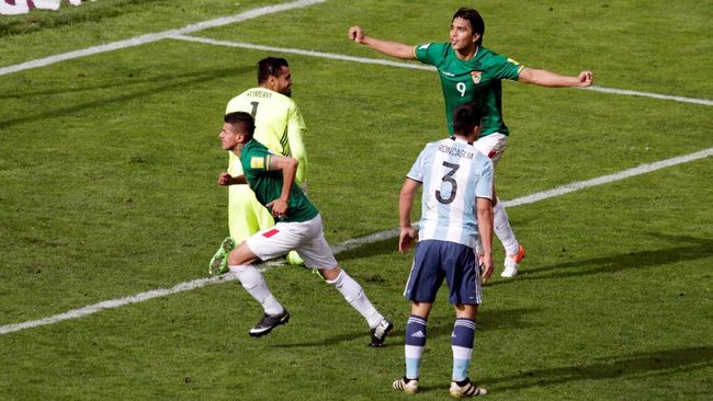 Messi Absen, Argentina Dikalahkan Bolivia 0-2