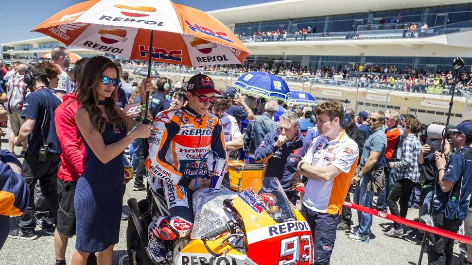 FOTO: Pesona Gadis Payung di MotoGP AS