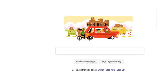 Gaya Google Doodle Sambut Mudik Lebaran