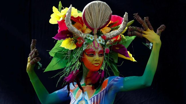 FOTO: Berebut Menjadi Jawara Dunia 'Body Painting' di Austria