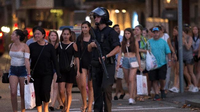 Aksi Teror di Dekat Barcelona, 4 Pelaku Tewas
