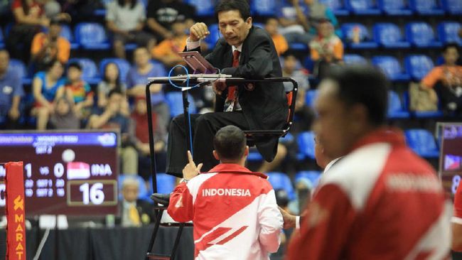 Tim pelatih takraw putri Indonesia ajuka protes ke wasit asal Singapura yang dinilia curang hingga 8 kali